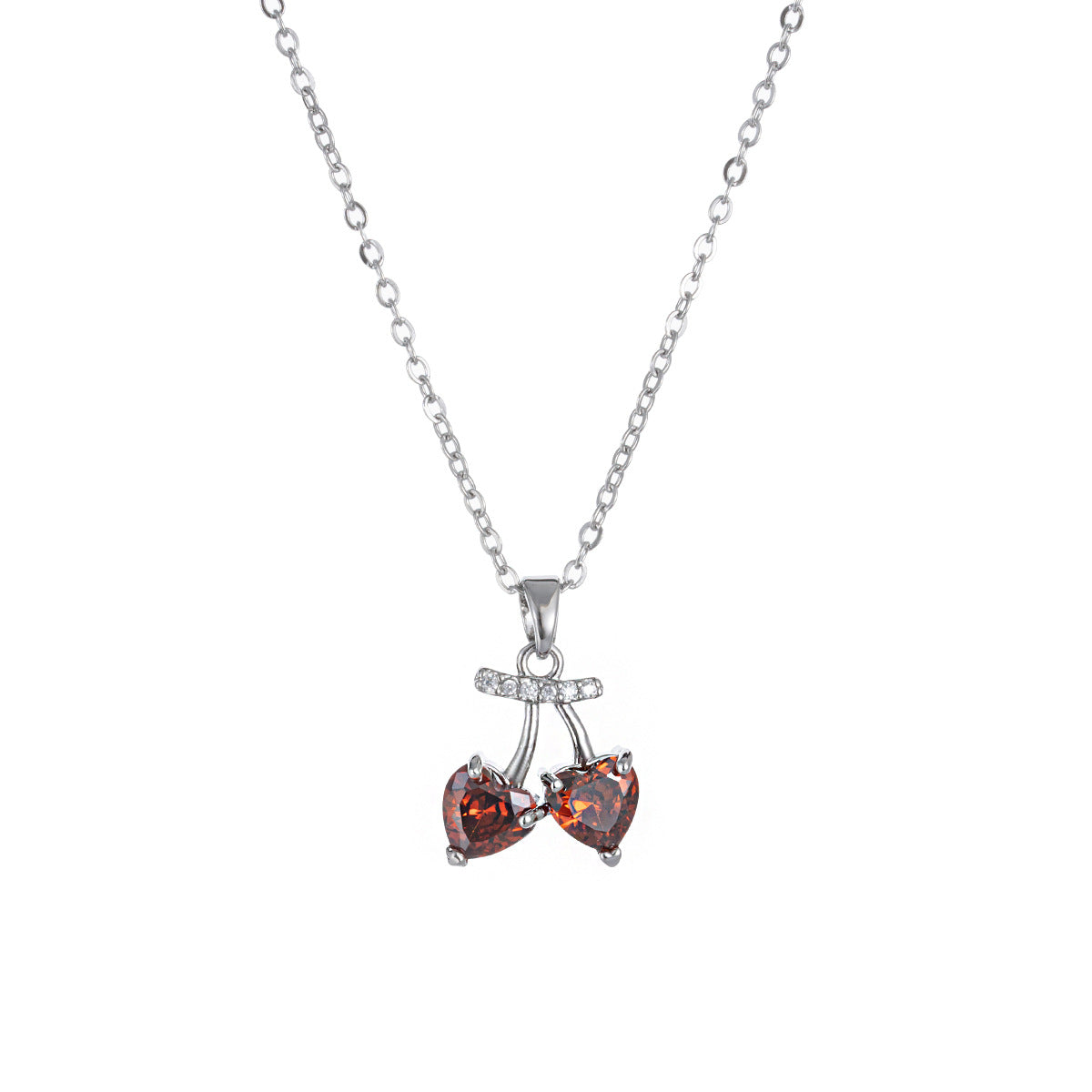 Wholesale Cherry necklace titanium steel clavicle chain
